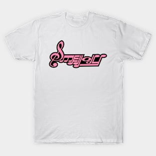 Smellody Logo Pink with Black Outline T-Shirt